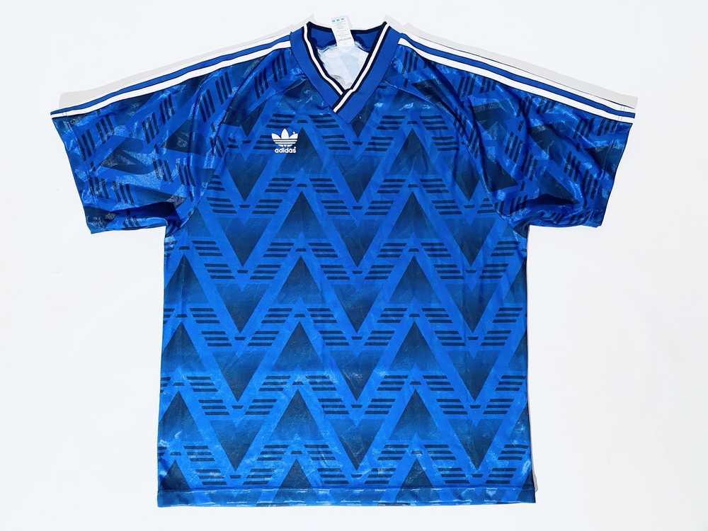 Adidas × Vintage 1990´s Adidas Jersey Shirt / Bru… - image 1