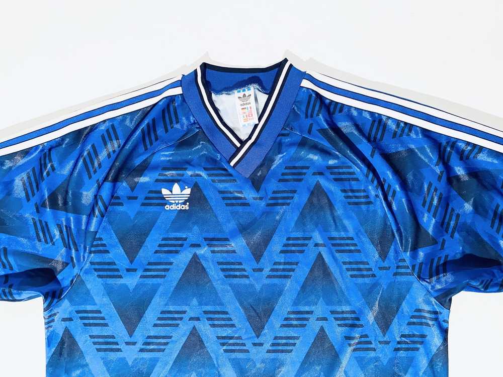 Adidas × Vintage 1990´s Adidas Jersey Shirt / Bru… - image 3