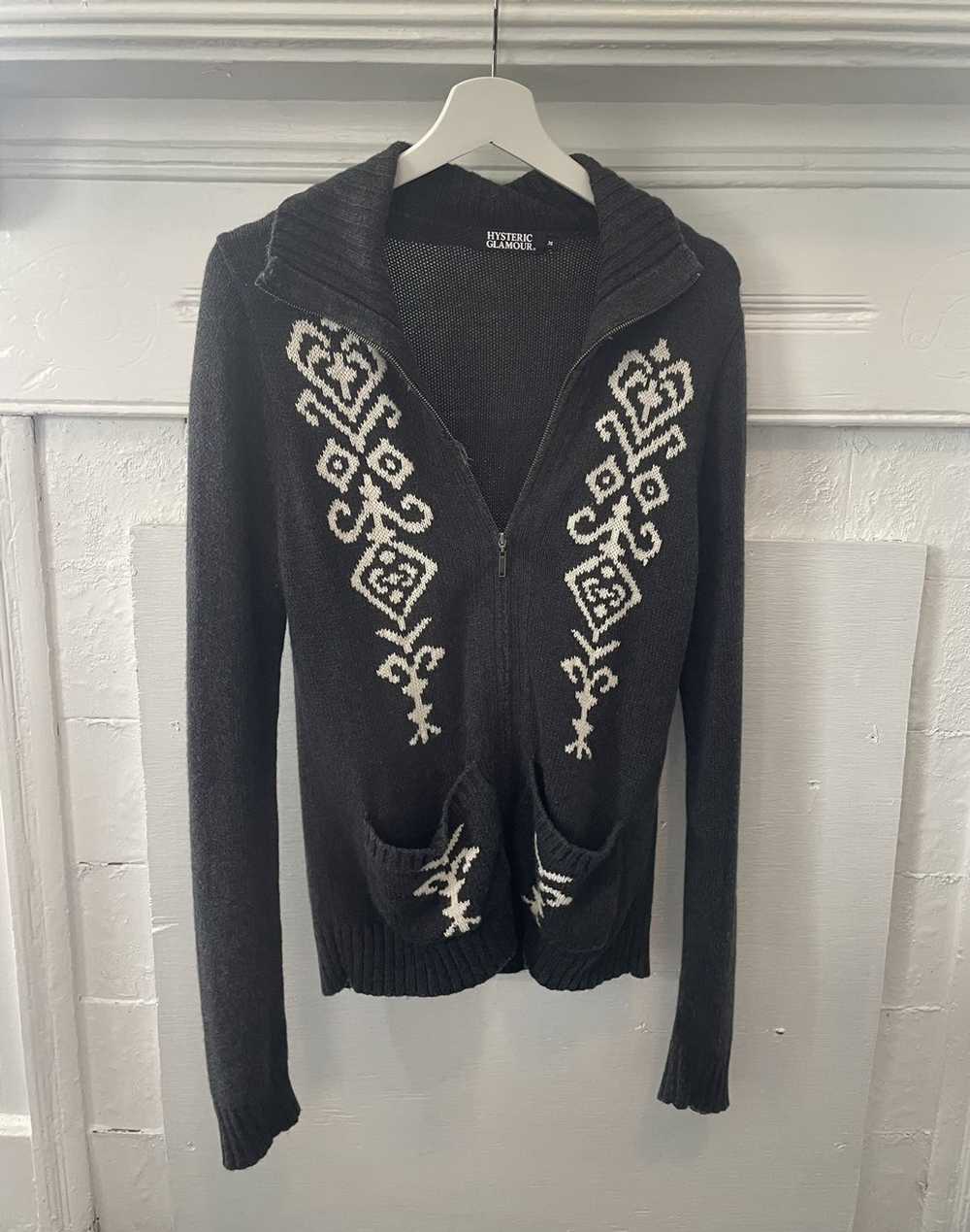 Hysteric Glamour Hysteric Glamour Zip Up Cardigan - image 1