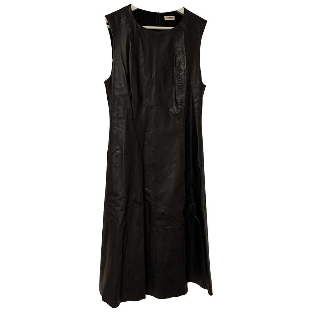 L'Agence Leather mid-length dress - image 1