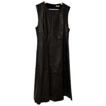 L'Agence Leather mid-length dress - image 1