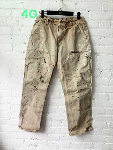 as-is* Thrashed & Paint Distressed Carpenter Pants