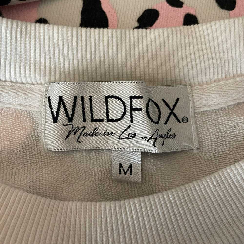 Wildfox Blush Leopard Crop Sweatshirt Jogger Pant… - image 10