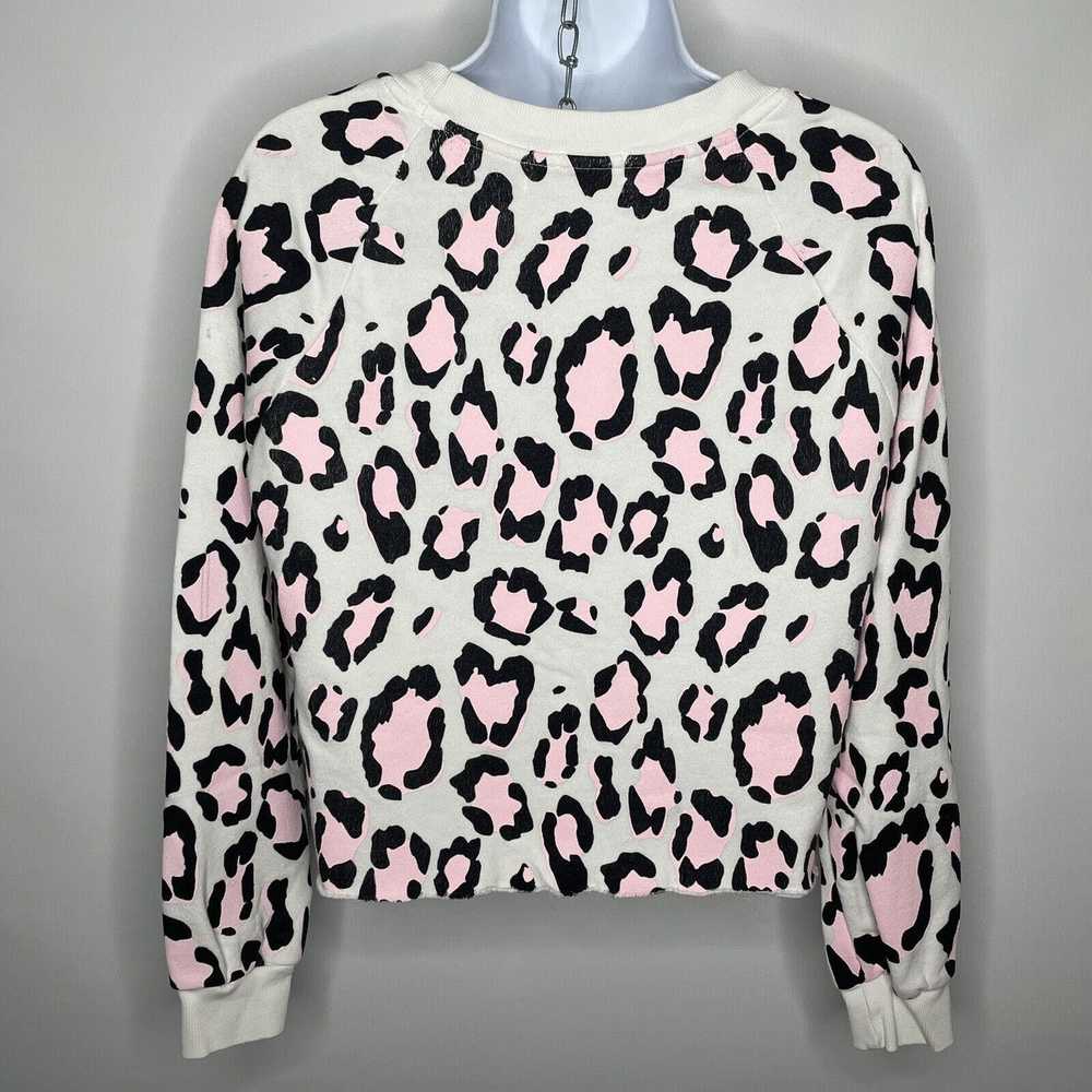 Wildfox Blush Leopard Crop Sweatshirt Jogger Pant… - image 4