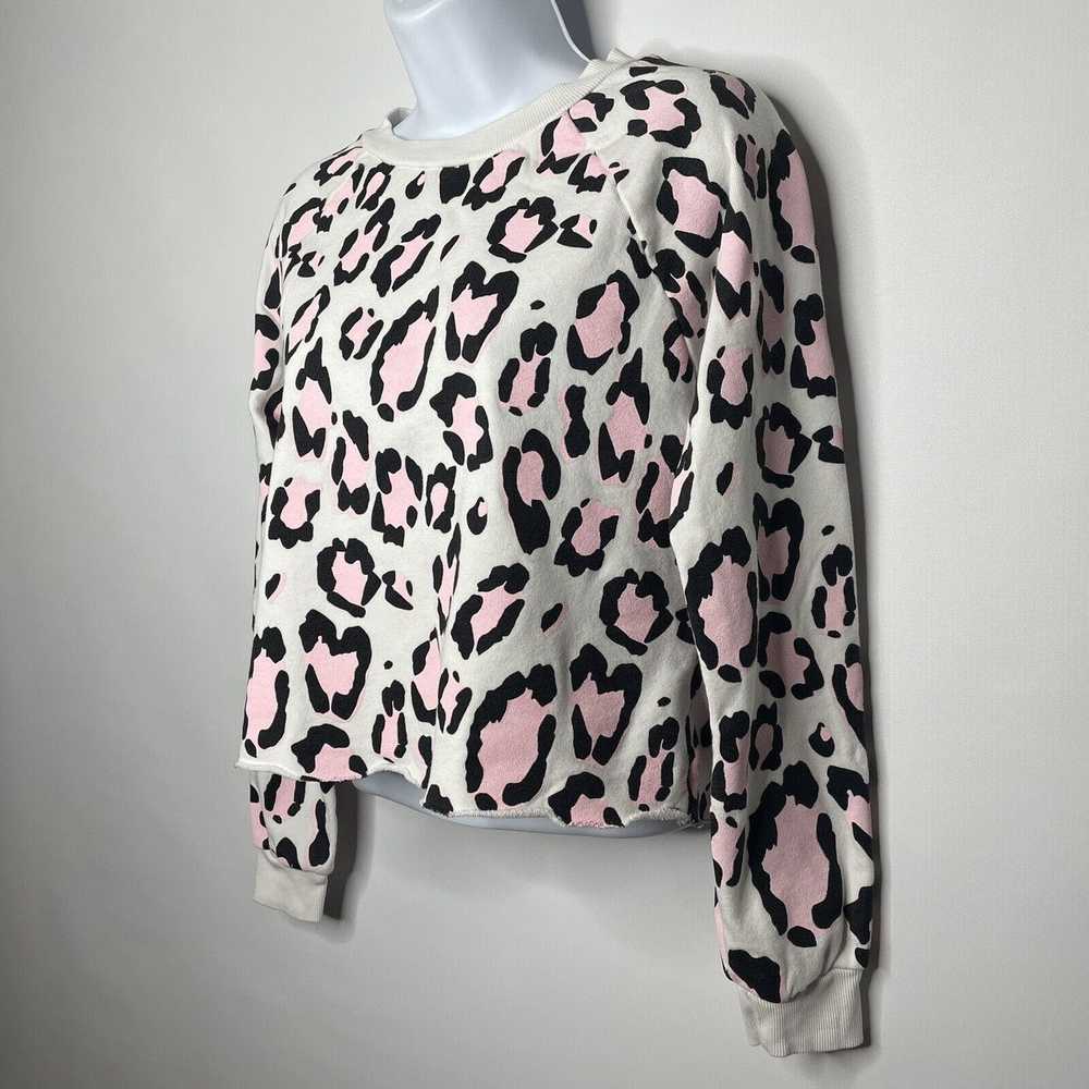 Wildfox Blush Leopard Crop Sweatshirt Jogger Pant… - image 5