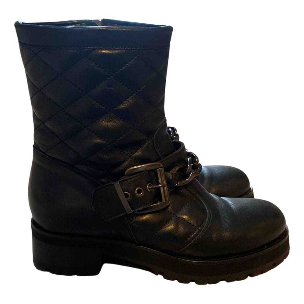 Flavio Castellani Leather biker boots - image 1