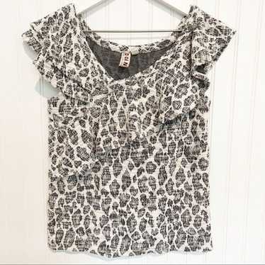 Anthropologie DOLAN savannah asymmetrical leopard 