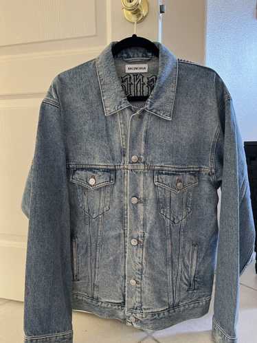 Balenciaga Balenciaga Blue Denim Tattoo Jacket