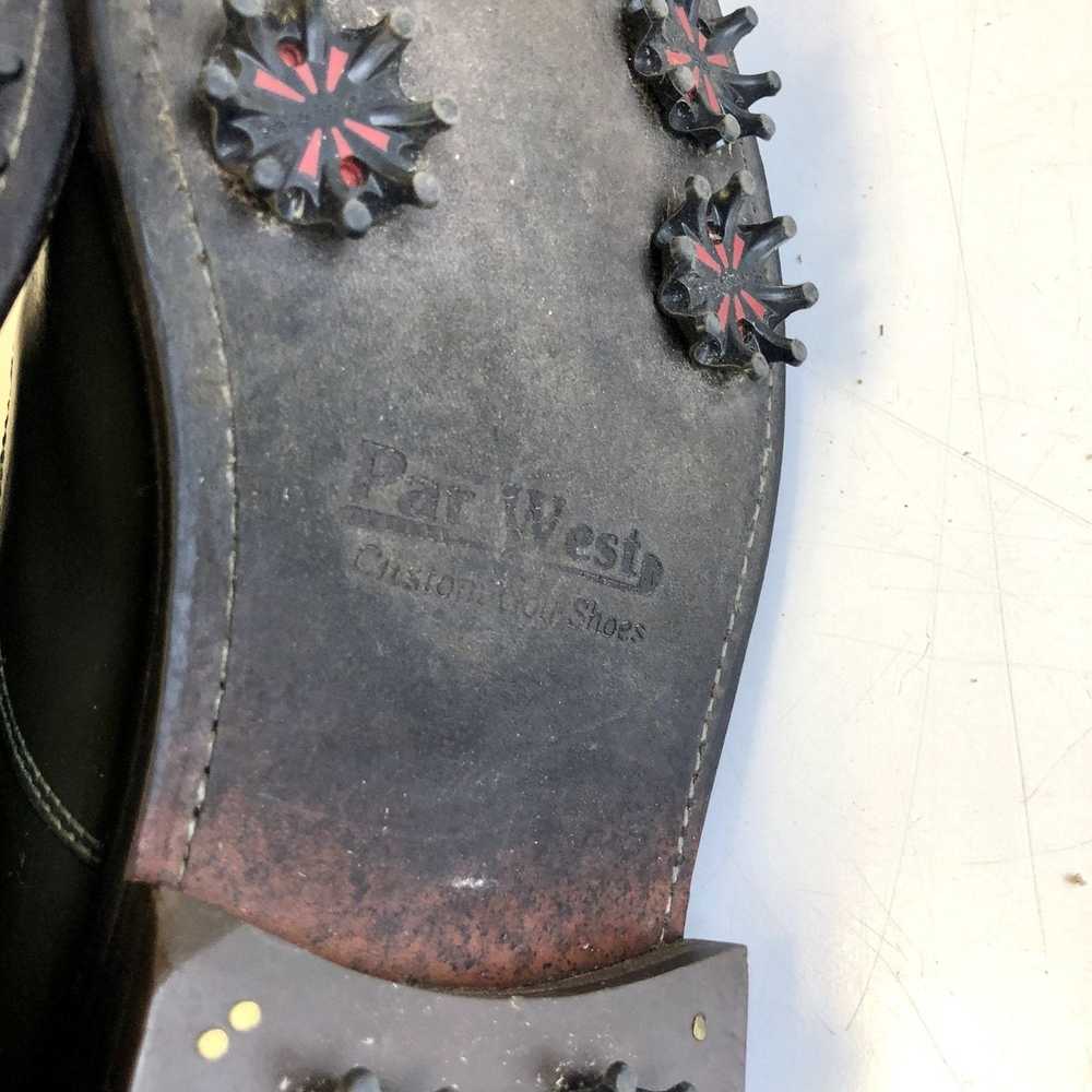 Unkwn $1200 Par West CUSTOM MADE Leather Cap Toe … - image 10