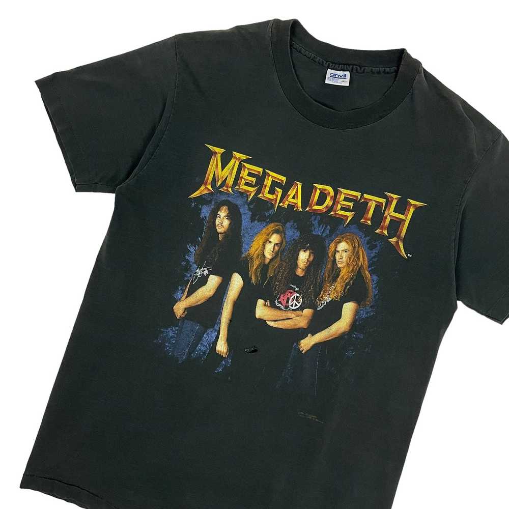 Megadeth × Vintage 1991 Megadeth Anarchy Tee - Si… - image 2