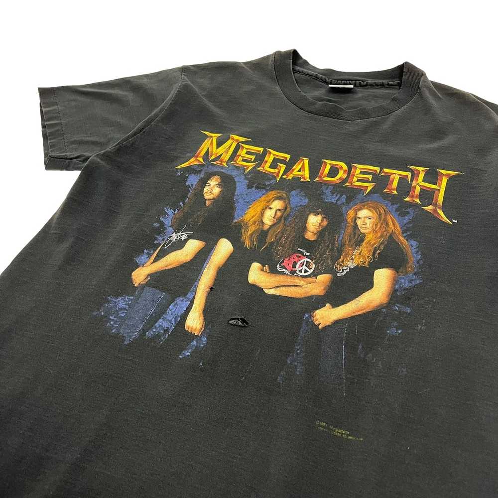 Megadeth × Vintage 1991 Megadeth Anarchy Tee - Si… - image 3