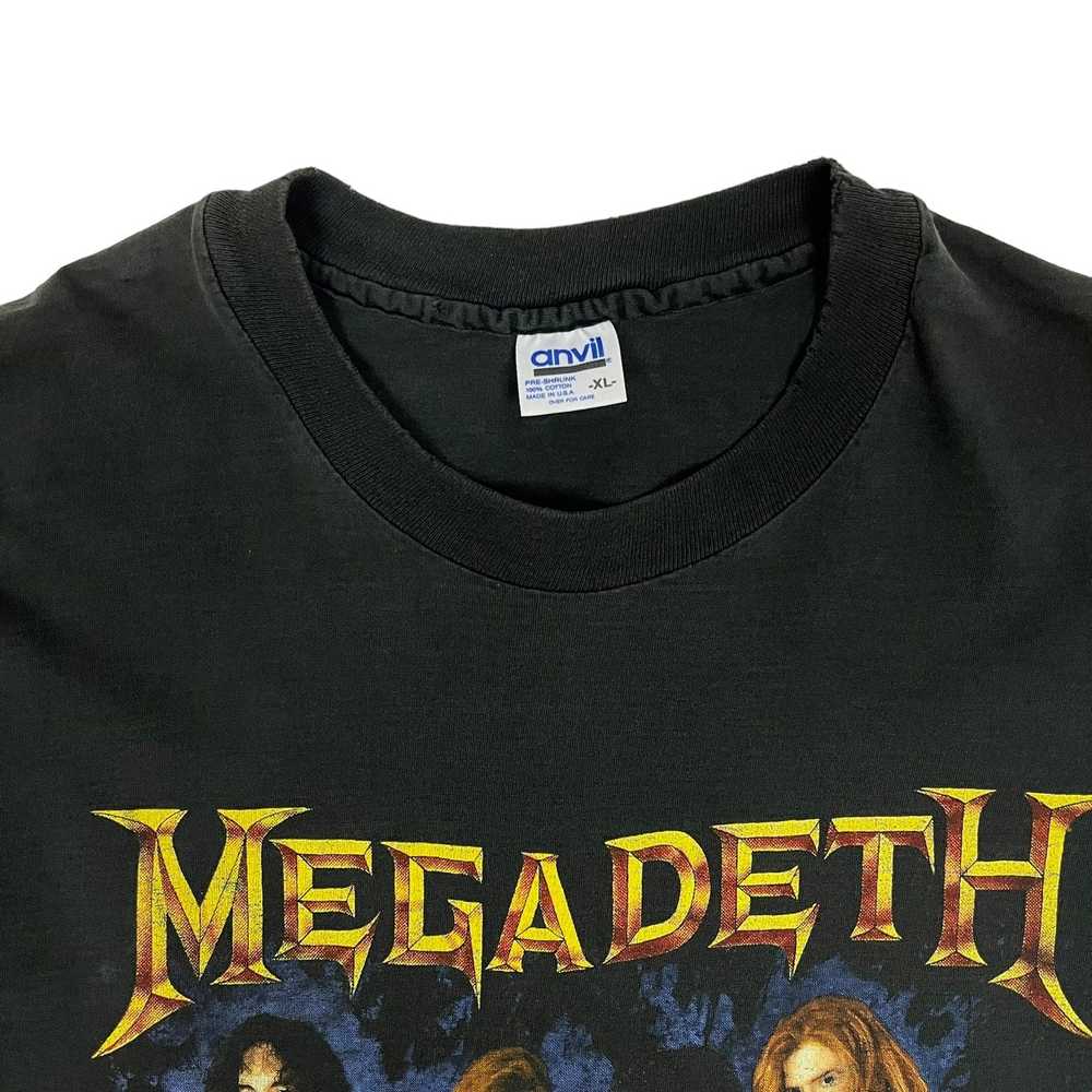 Megadeth × Vintage 1991 Megadeth Anarchy Tee - Si… - image 4