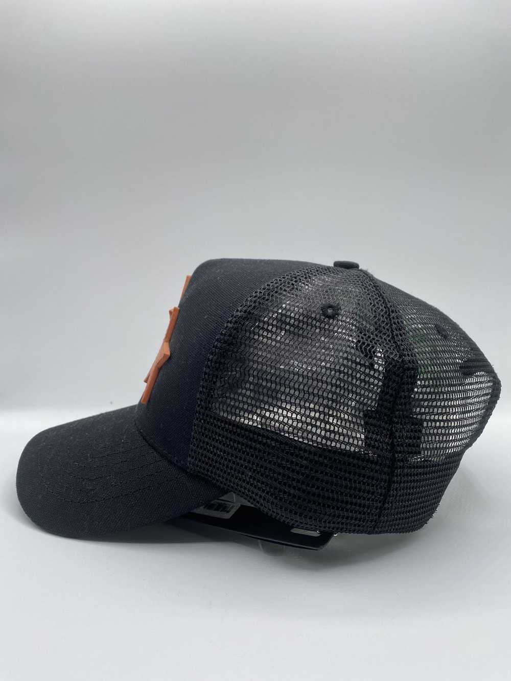 Amiri Amiri Orange Star Black Trucker Hat - image 4