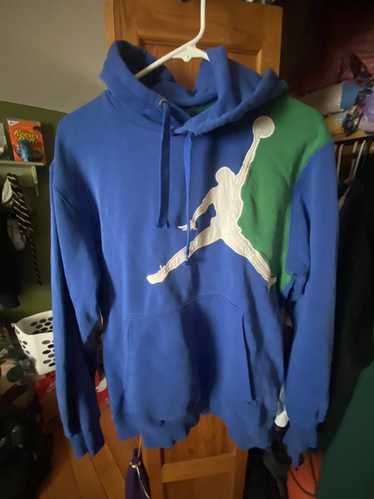 Nike Blue and green air Jordan hoodie