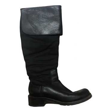 Pollini Cloth biker boots - image 1