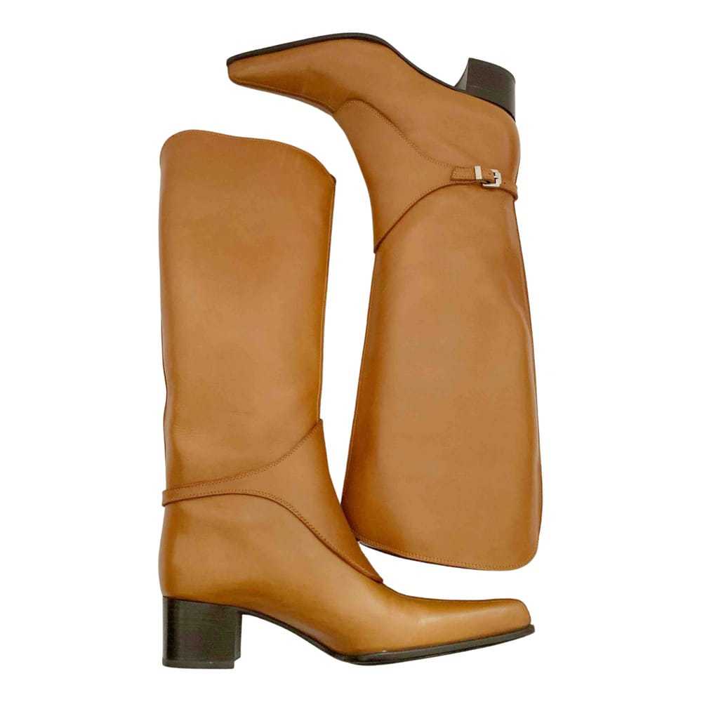 Sergio Rossi Leather riding boots - image 1