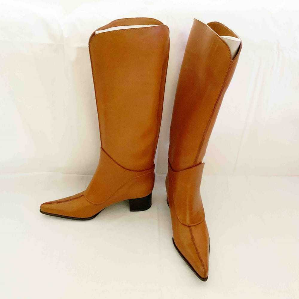 Sergio Rossi Leather riding boots - image 2