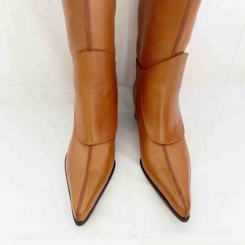 Sergio Rossi Leather riding boots - image 4