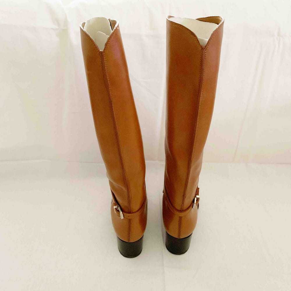 Sergio Rossi Leather riding boots - image 5