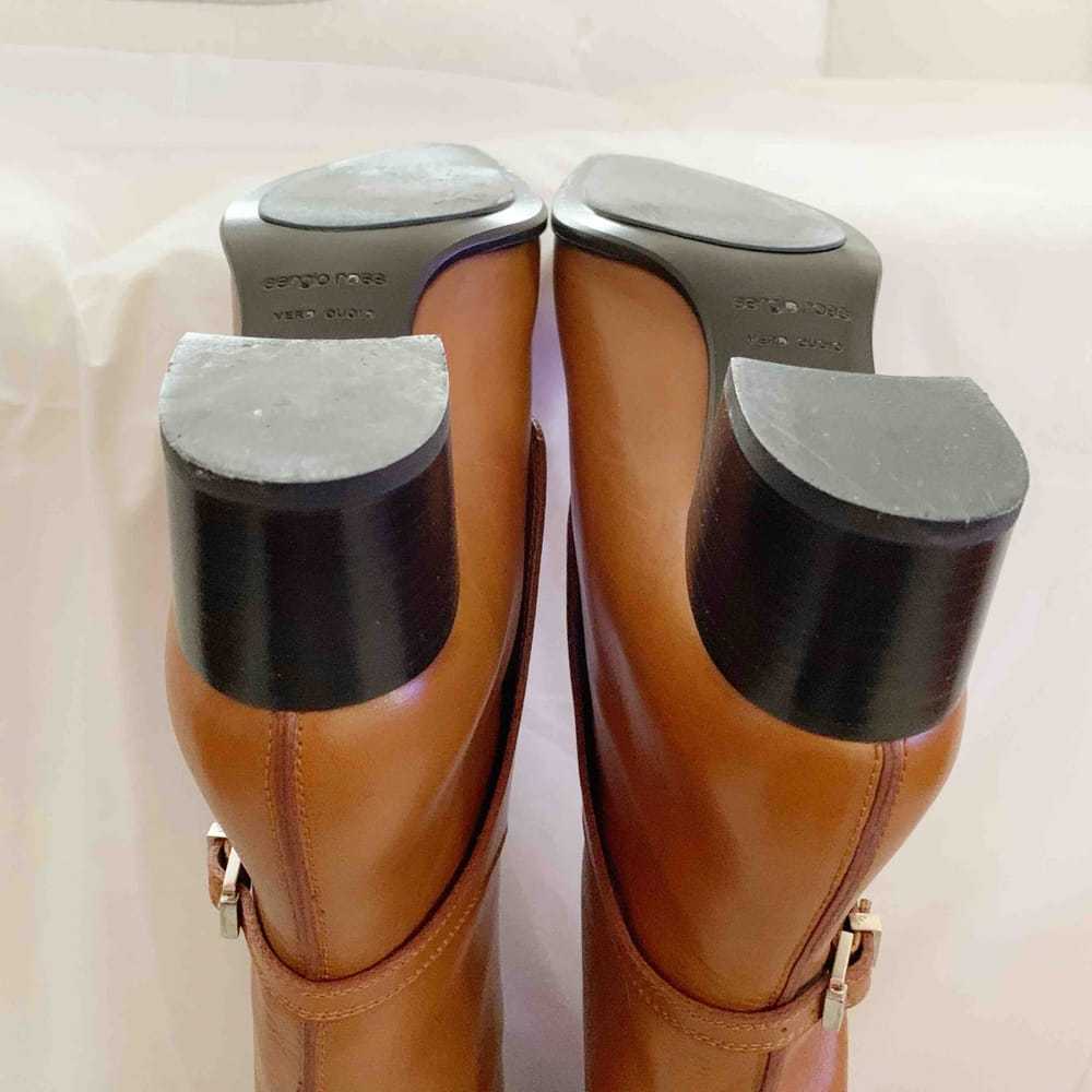 Sergio Rossi Leather riding boots - image 7