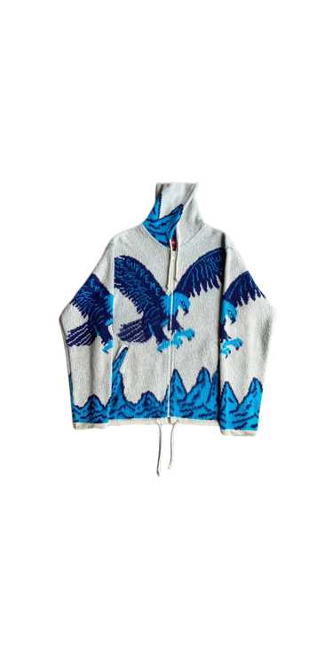 Supreme Supreme eagle knitted cardigan hooded swea