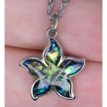 Other Dainty Abalone Shell Flower Necklace