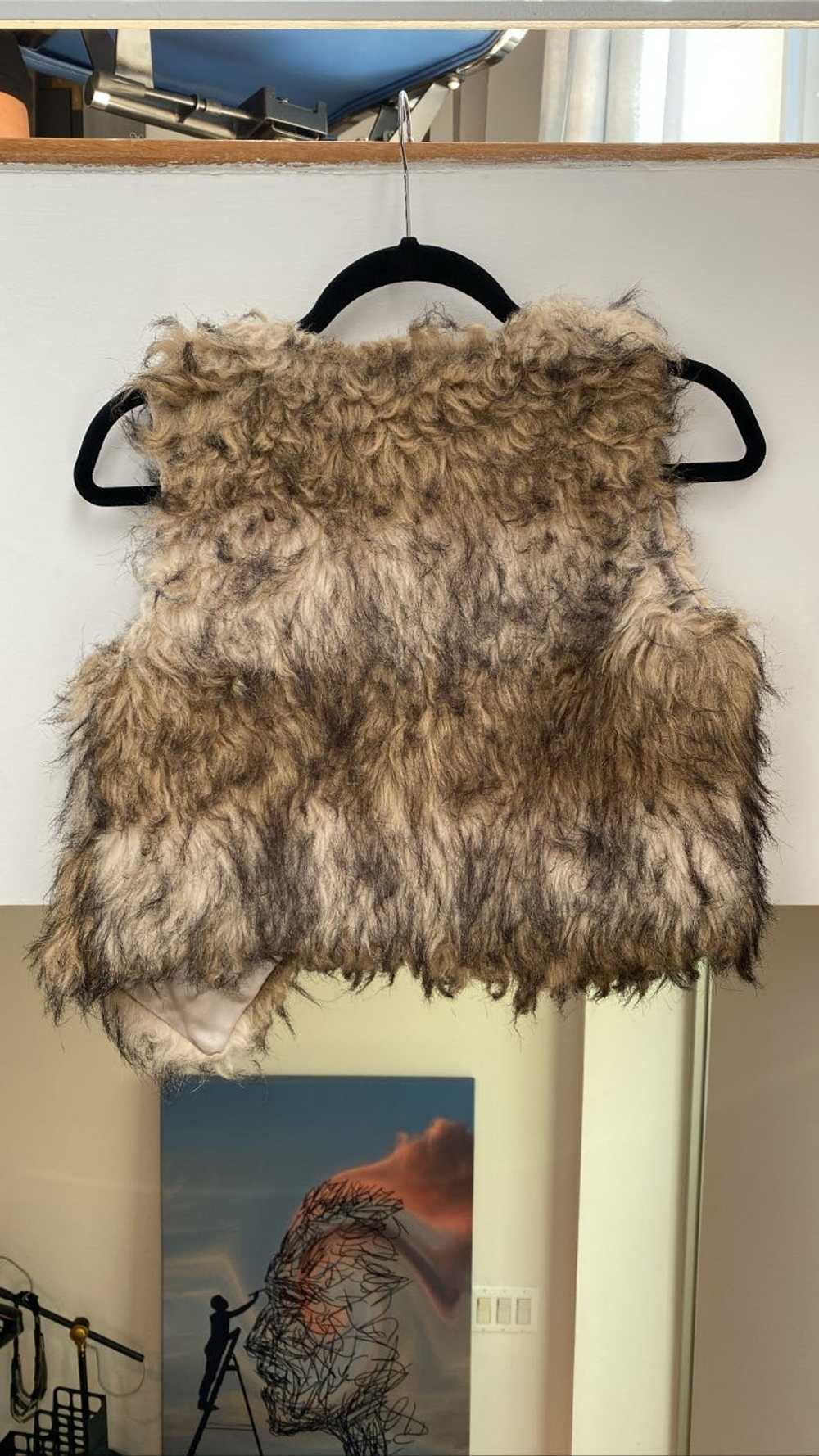 Custom CUSTOM Furry Open Vest ⊛ BROWN/CREME ⊛ Gen… - image 2