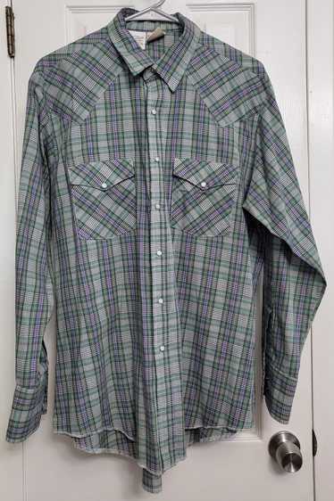 Other Western Frontier western shirt blue/green