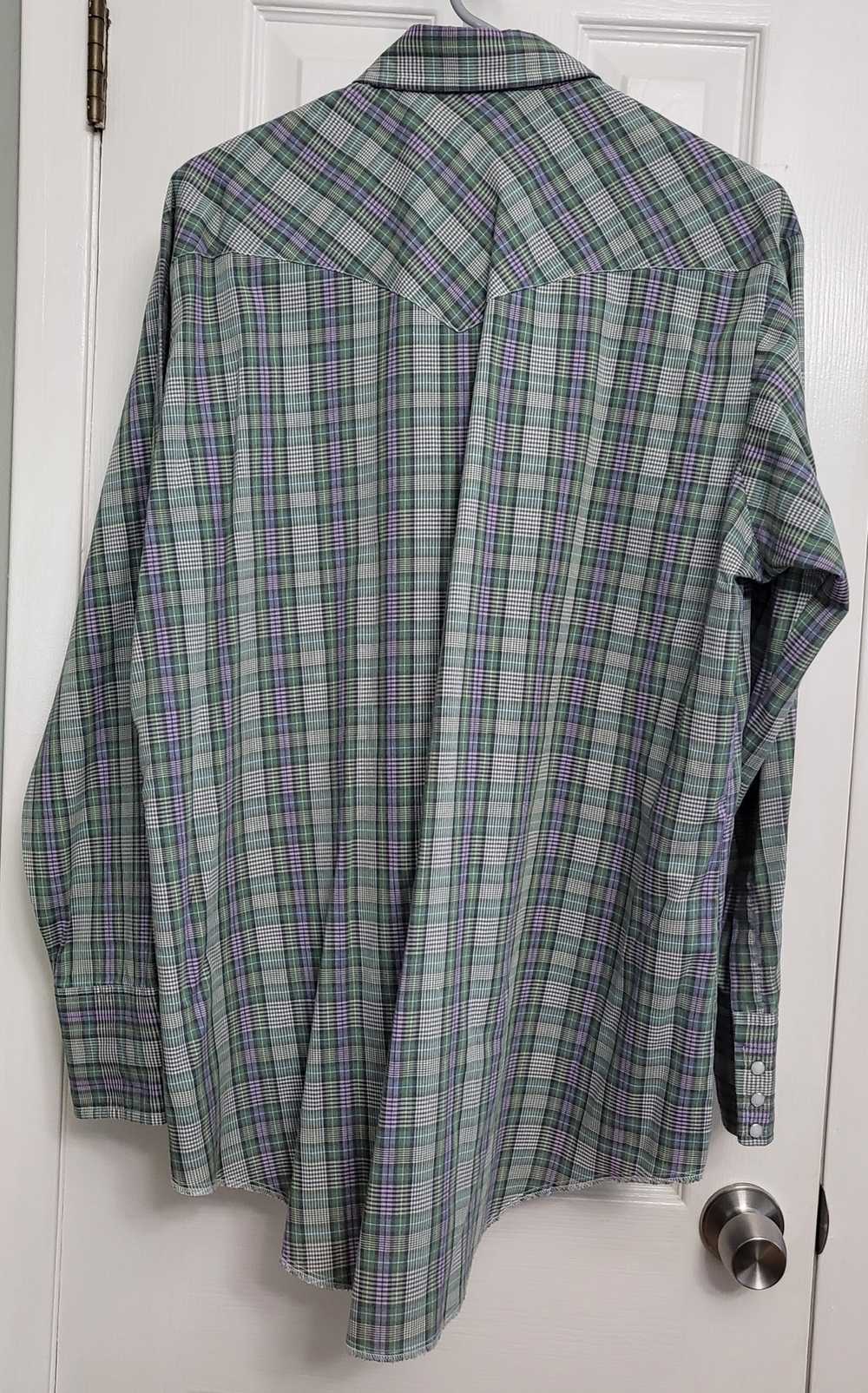 Other Western Frontier western shirt blue/green - image 2