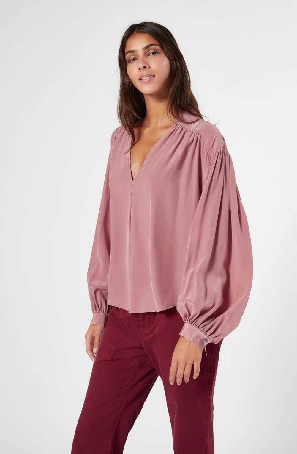 Joie Joie Lasha Long Sleeve Silk Top size XS - image 1