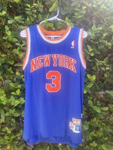 Adidas New York Knicks Clima Lite Performance T Shirt NBA Basketball Blue  Size L