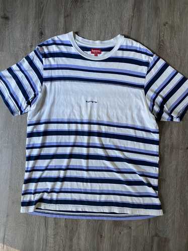 Supreme Louis Vuitton Logo On Horizontal Stripes Shirt - Tagotee