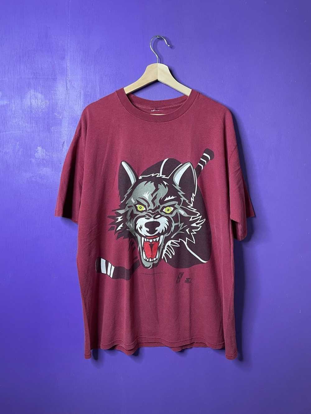 NHL × Vintage Vintage Chicago wolves big wolf pri… - image 1