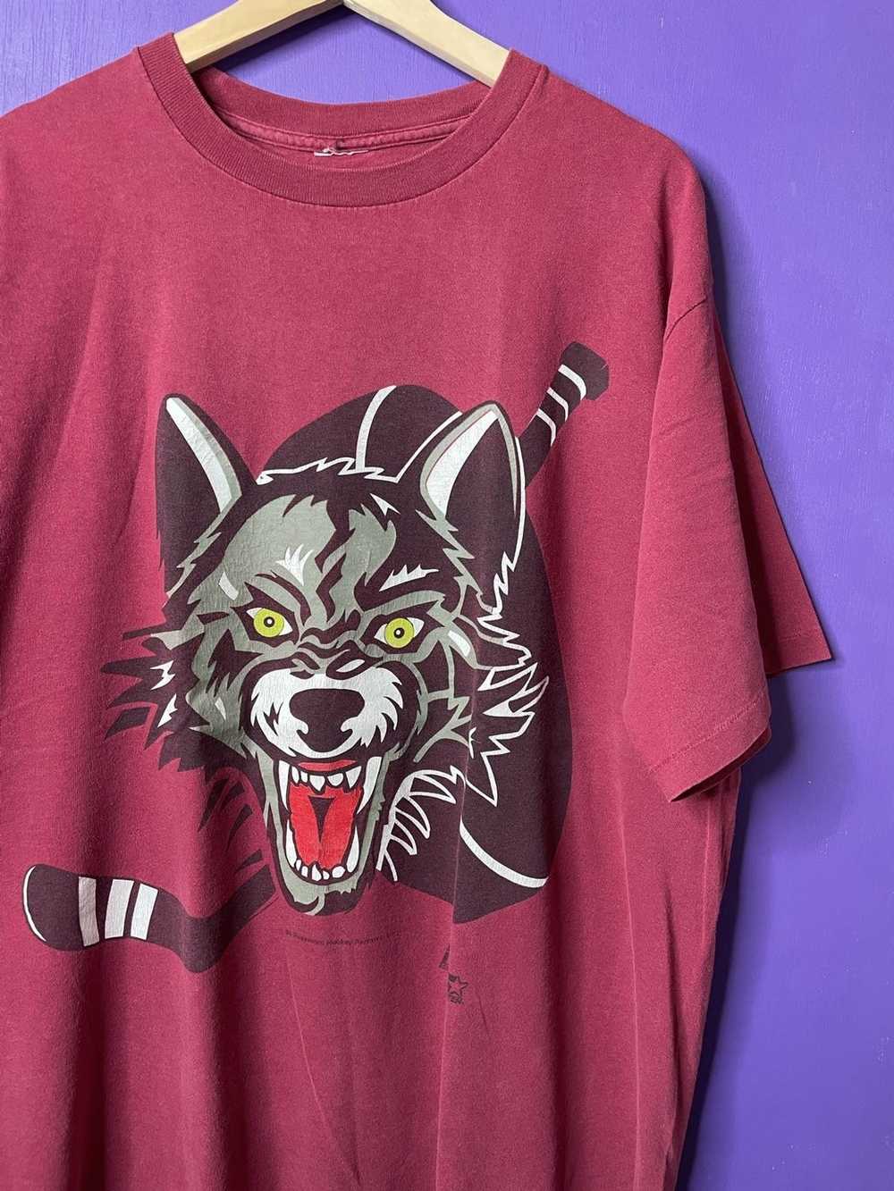 NHL × Vintage Vintage Chicago wolves big wolf pri… - image 3