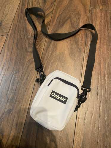Only NY Only New York Cordura Side Bag White Brand