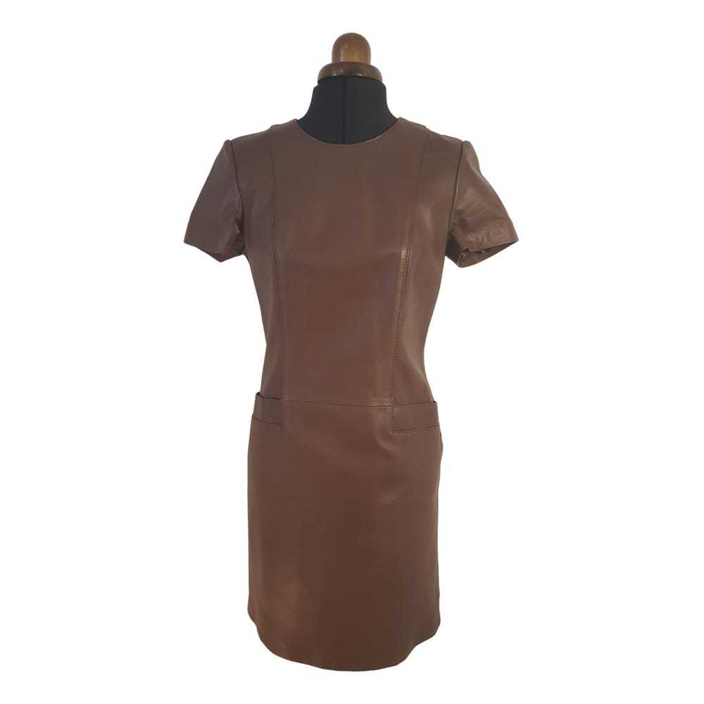 Caroline Biss Leather mid-length dress - image 1