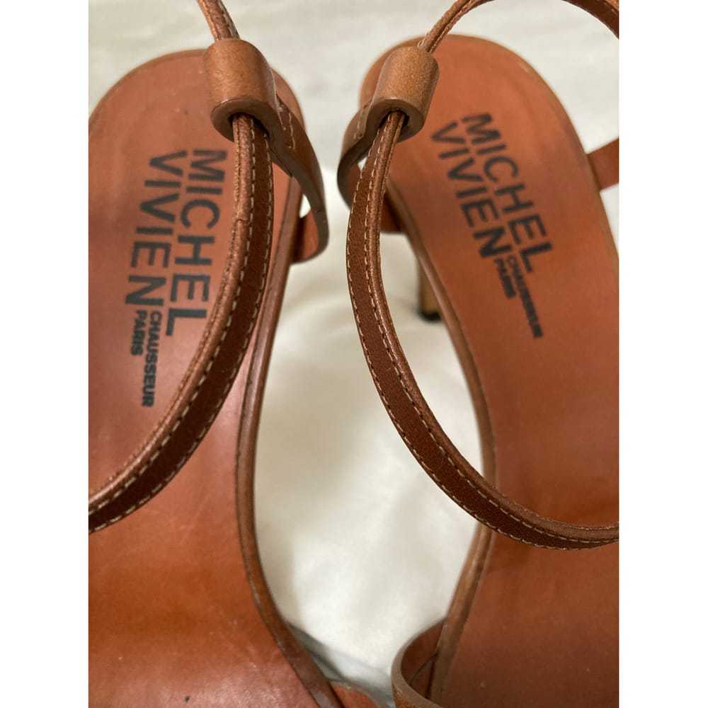 Michel Vivien Leather sandals - image 9