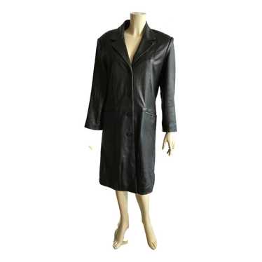 Bugatti Leather trench coat