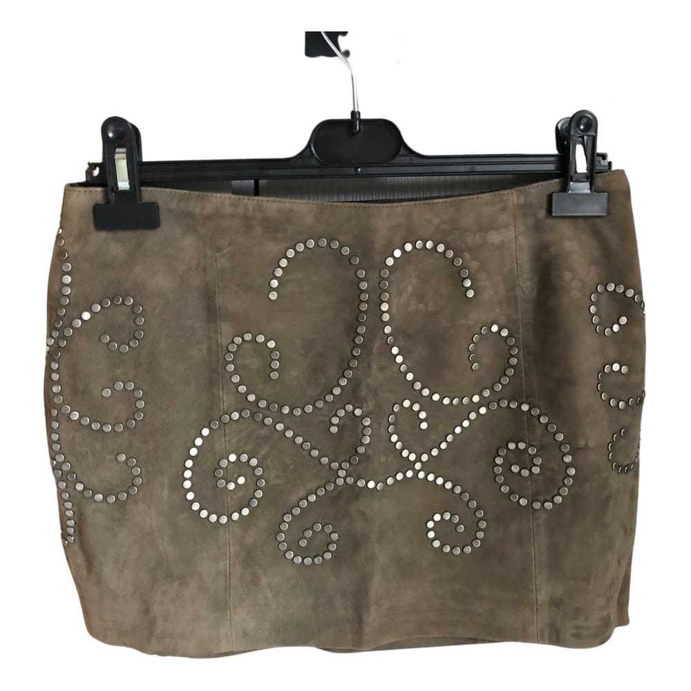 Haute Hippie Leather mini skirt - image 1