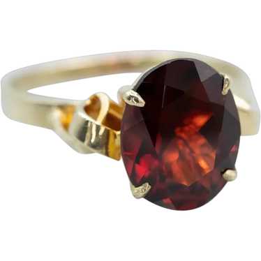 Vintage Garnet Solitaire Ring