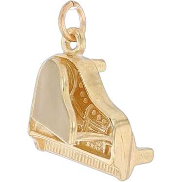 Yellow Gold Piano Charm - 14k Musical Instrument … - image 1
