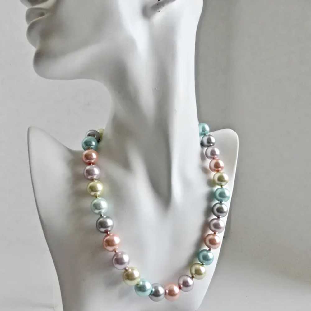 Necklace of Delicious Multi Colored Vintage Paste… - image 4