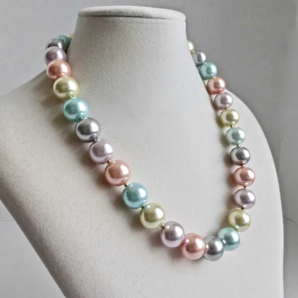 Necklace of Delicious Multi Colored Vintage Paste… - image 6