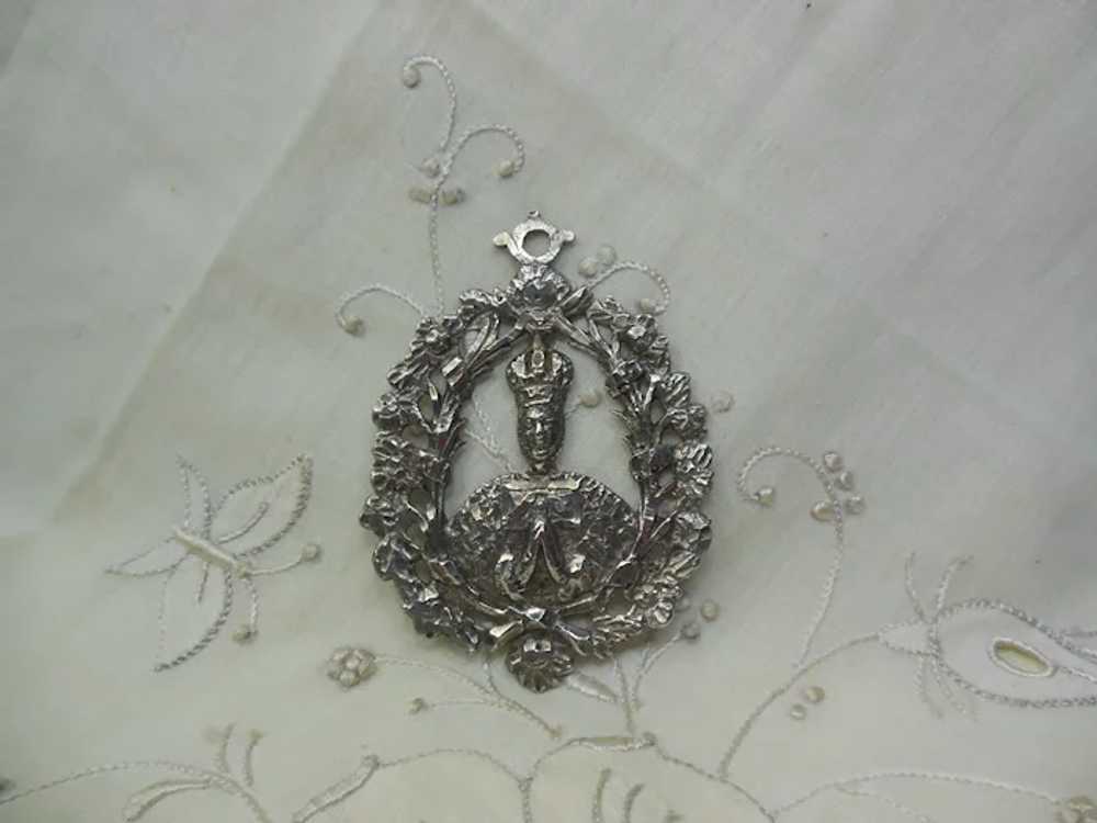 Antique Georgian Silver Pendant (Pius Figure) - image 5