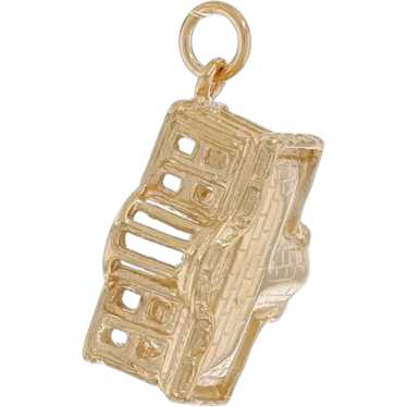 Yellow Gold The White House Charm - 14k Washington