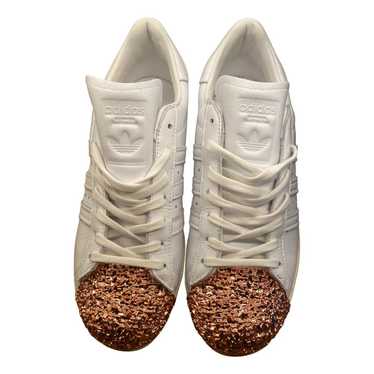 Adidas Superstar leather low trainers - image 1