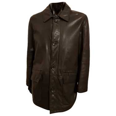 Mabrun Leather peacoat