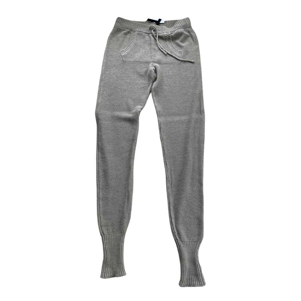 パンツ ALEXANDER WANG Women Straight Pants 4CC2254420 020A GREY Alexander Wang logo-waistband Layered Track Pants | Grey