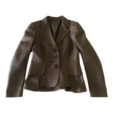 Brioni Leather blazer - image 1