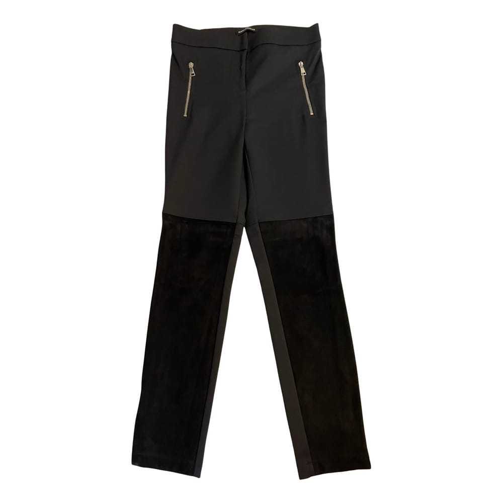 Flavio Castellani Leather straight pants - image 1